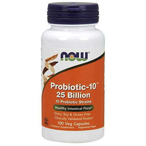 NOW Foods Probiotic-10 25 Billion, 100 Veg Capsules, Only $18.71, free shipping