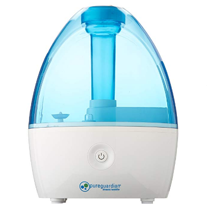 PureGuardian H910BL Ultrasonic Cool Mist Humidifier for Bedrooms, Babies Nursery, Quiet, Filter-Free, Up to 10 Hour Run Time, Treated Tank Surface Resists Mold$14.77