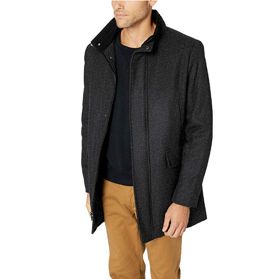 Calvin Klein Men's Wool Walker Coat $69.99，free shipping