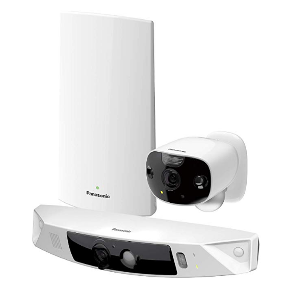 Panasonic HomeHawk Front Door Camera for Package Theft Prevention, 2 Camera Kit, 172° Wide Angle Smart-Home Monitor, 100% Wire-Free $159.99, free shipping