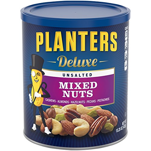 Planters Deluxe Unsalted Mixed Nuts, 15.25 Ounce, Only $8.48