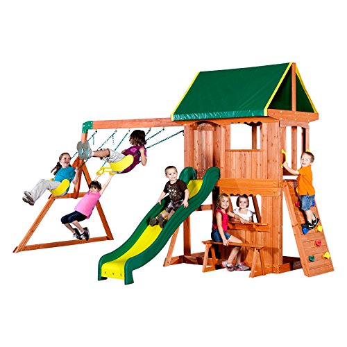 Backyard Discovery 超大型木质儿童游乐场，原价$699.00，现仅售$469.99，免运费