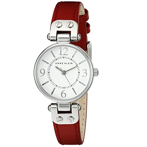 Anne Klein  109443WTRD Women's 10/9442 Leather Strap Watch, Only $27.99, free shipping