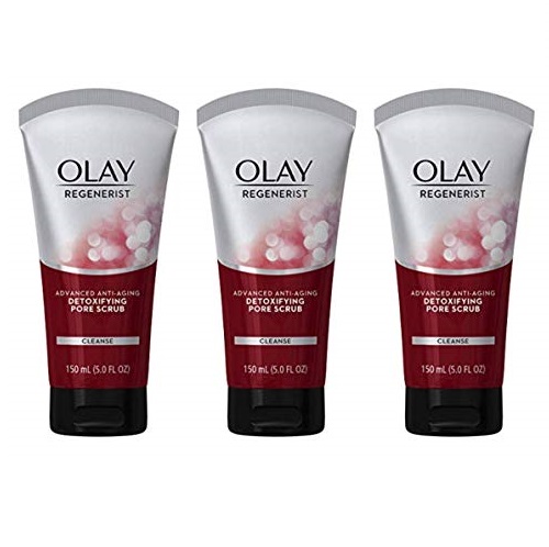 Facial Cleanser by Olay Regenerist, Detoxifying Pore Scrub & exfoliator, 5 Ounce (Pack of 3) Packaging may Vary, Only $14.68 after clipping coupon, free shipping
