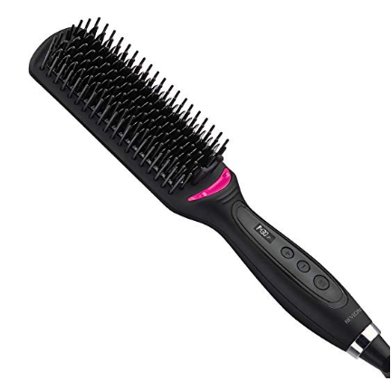 REVLON Hair Straightening Heated Styling Brush, 4-1/2 inch, List Price is $49.99, Now Only $20.99