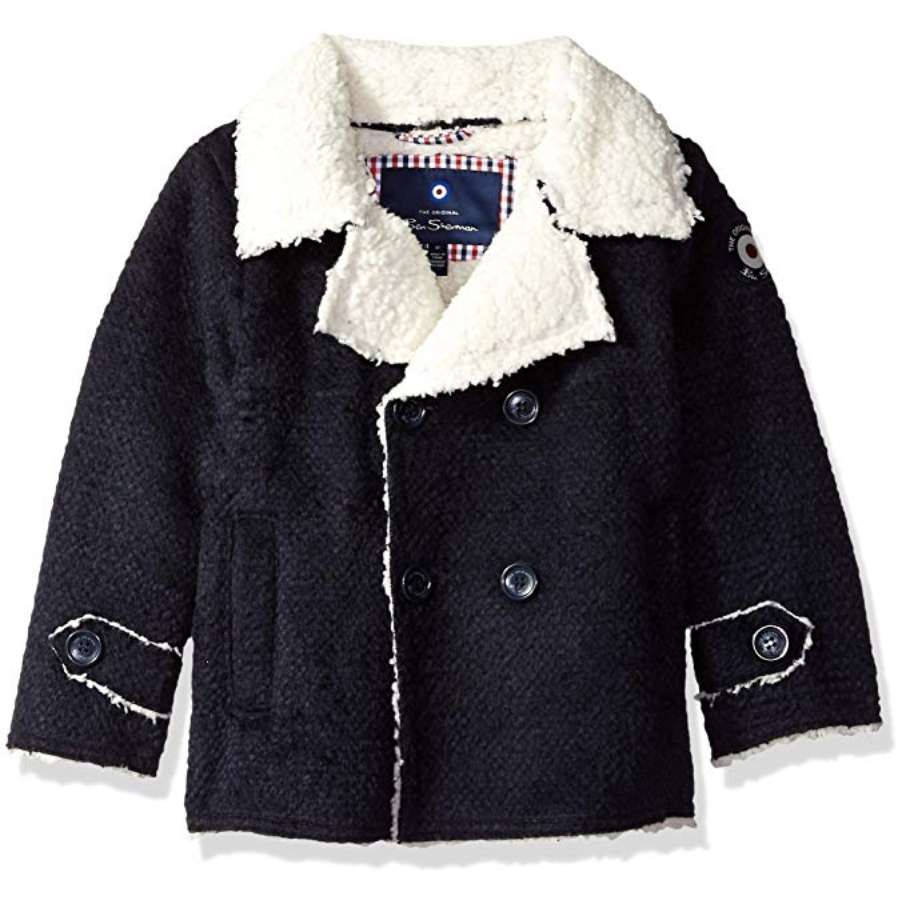 Ben Sherman Boys' Toddler Faux Wool Coat only $8.75