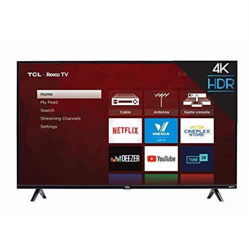 TCL 50S425 50吋 4K 超清晰 Roku 智能電視機，原價$479.99，現僅售$279.99，免運費