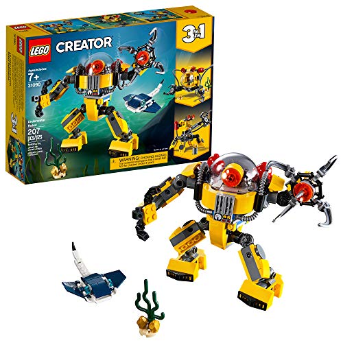LEGO Creator 3in1 Underwater Robot 31090 Building Kit , New 2019 (207 Piece), Only $14.99