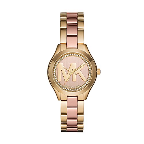 Michael Kors Watches Mini Slim Runway Two-Tone Three-Hand Watch MK3650, Only $89.99, You Save $135.01(60%)