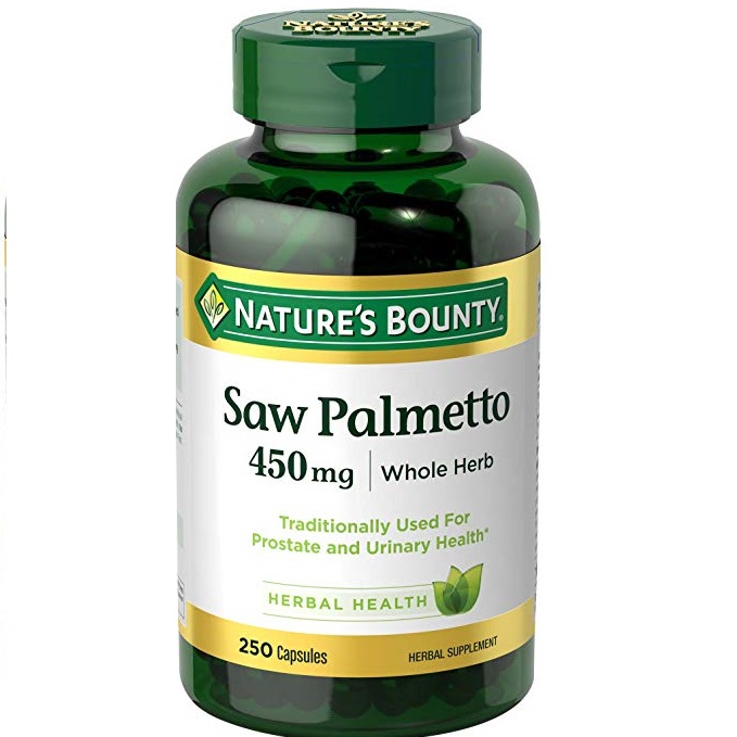Nature's Bounty Saw Palmetto Pills and Herbal Health Supplement, Supports Urinary Health, 450mg, 250 Capsules, Only $10.79