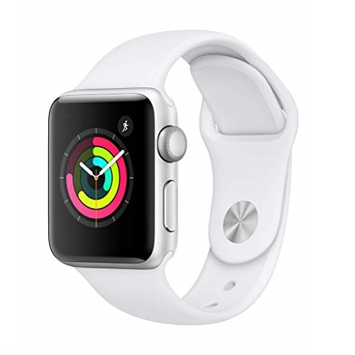 Apple Watch Series 3 (GPS, 38mm) - Silver Aluminium Case with White Sport Band, Only $169.99