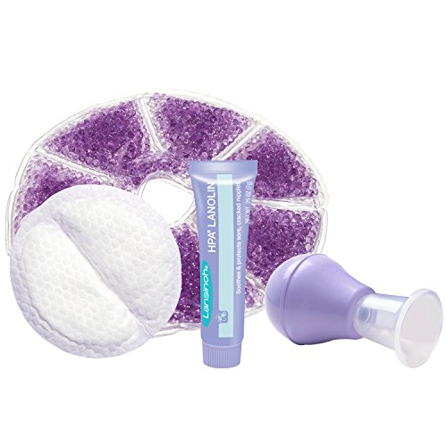 Lansinoh Breastfeeding Starter Set for Nursing Mothers includes, 1 Lanolin Nipple Cream, 24 Stay Dry Disposable Nursing Pads,, Only $10.28