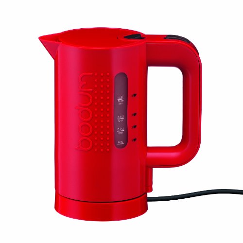 Bodum Bistro Electric Water Kettle, 17 Ounce, .5 Liter, Red, Only $12.42