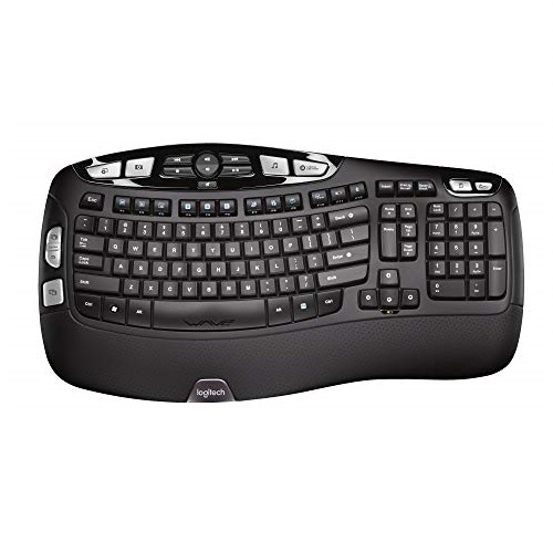 Logitech K350 Wireless Wave Keyboard with Unifying Wireless Technology - Black, List Price is $59.99, Now Only $19.99
