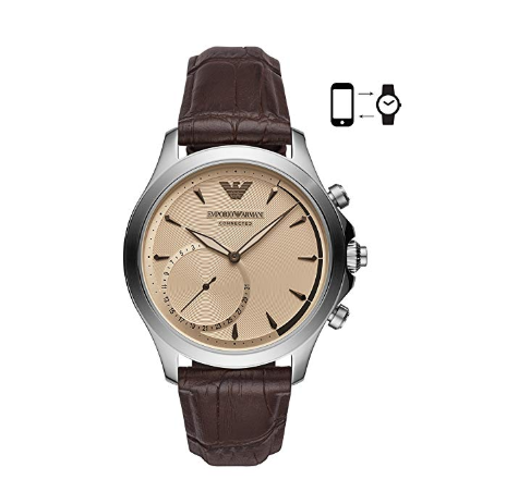Emporio Armani Mens ART3014 Analog Display Quartz Brown Smart Watch only $129.99