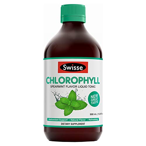Swisse Ultiboost Chlorophyll Spearmint, One Bottle (500 ml), Liquid Tonic Supplement with Antioxidants, Liquid Chlorophyll Dietary Supplement to Balance pH Levels*, Only $8.06