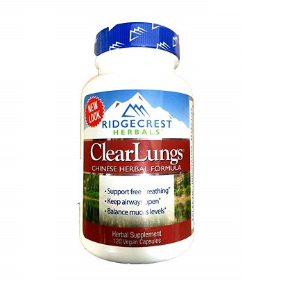 RidgeCrest Clearlungs (Red), Herbal Breathing Support, Original Formula , 120 Vegetarian Capsules, only $21.12, free shipping
