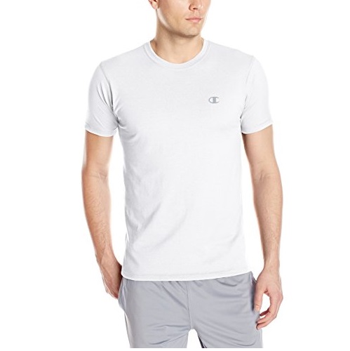 Champion Men's Double Dry Cotton Crew, White, Large, Only $3.99