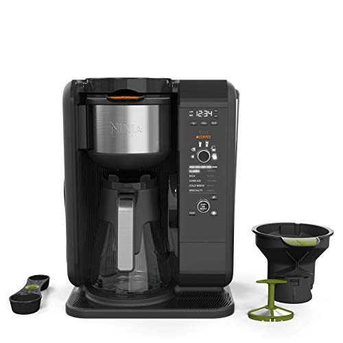 Ninja Hot and Cold Brewed System, Auto-iQ Tea and Coffee Maker with 6 Brew Sizes, 5 Brew Styles, Frother, Coffee & Tea Baskets with Glass Carafe (CP301), Only $99.00