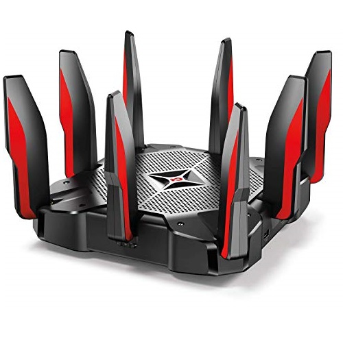 TP-Link AC5400 Tri Band Gaming Router – MU-MIMO, 1.8GHz Quad-Core 64-bit CPU, 16GB Storage, Airtime Fairness, Secured Wifi, Works with Alexa (Archer C5400X), Only $199.99