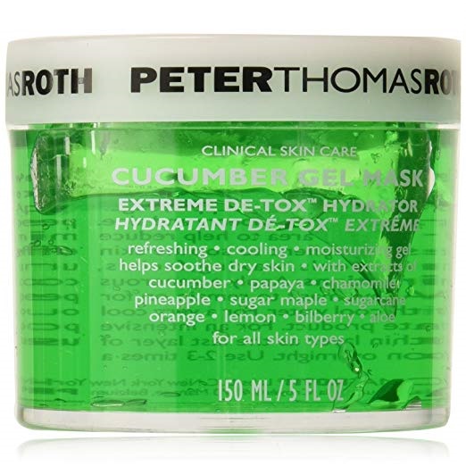 Peter Thomas Roth Cucumber Gel Mask Extreme De-Tox Hydrator, Cooling and Hydrating Facial Mask, Helps Soothe the Look of Dry and Irritated Skin, only $38.50  free shipping