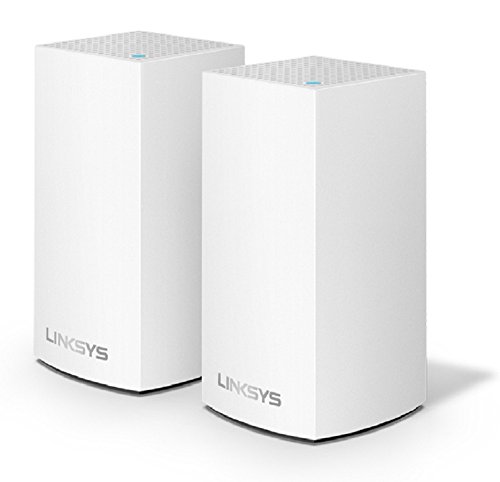 Linksys Velop Home Mesh WiFi System – WiFi Router/WiFi Extender for Whole-Home Mesh Network (2-pack, White) $99.99