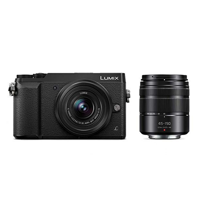 PANASONIC LUMIX GX85 4K Digital Camera, 12-32mm and 45-150mm Lens Bundle, 16 Megapixel Mirrorless Camera Kit $497.99 free shipping
