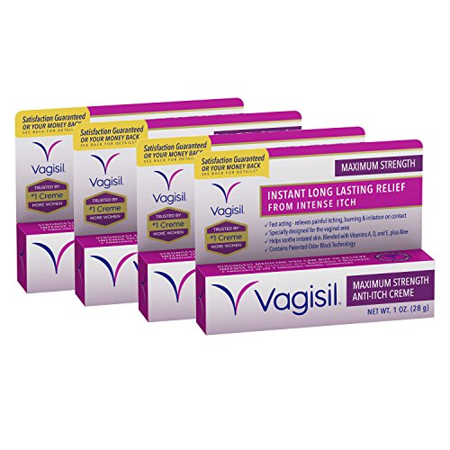 Vagisil Maximum Strength Instant Anti-Itch Vaginal Crème, 1 Ounce (Pack of 4), Only $13.57 after clipping coupon