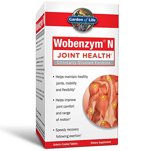 Garden of Life Joint Support Supplement - Wobenzym N Systemic Enzymes, 200 Tablets, only $24.97