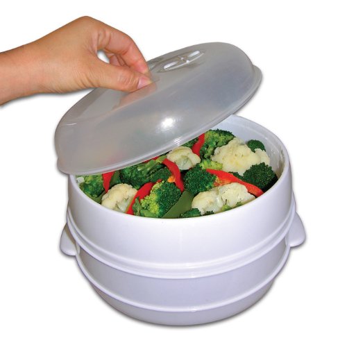 Handy Gourmet 2 Tier Microwave Steamer Food Cooker - As Seen on TV, Only $4.99, You Save $7.00(58%)