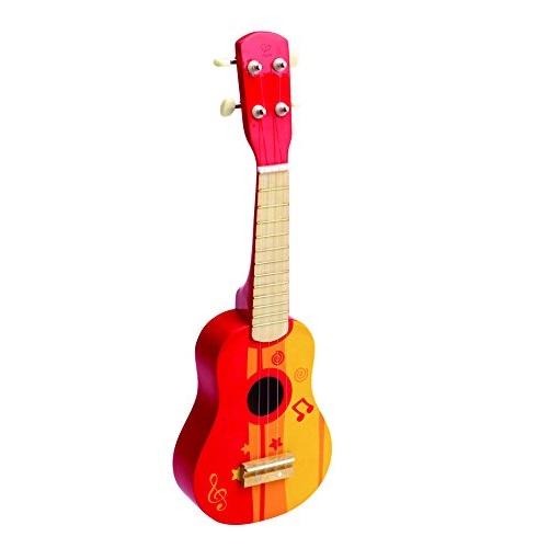 Hape Kid's Wooden Toy Ukulele in Red, Only $27.49, free shipping
