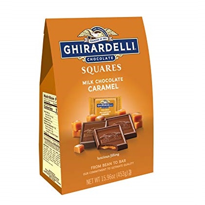 Ghirardelli Milk and Caramel Squares XL Bag, 15.96 Ounce, Only $8.99