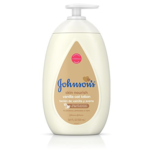 Johnson's Moisturizing Baby Body Lotion with Vanilla & Oat Extract for Dry Skin, 16.9 fl. oz, Only $4.55