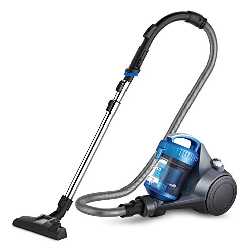 Eureka NEN110A Whirlwind Bagless Canister Vacuum Cleaner, Lightweight Corded Vacuum for Carpets and Hard Floors, Blue, Only $67.99