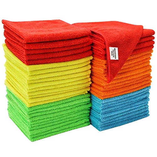 S & T 968601 Assorted 50 Pack Microfiber Cleaning Cloth 50 Pack, Only $14.52
