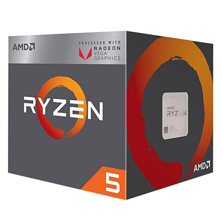 AMD Ryzen 5 2400G Processor with Radeon RX Vega 11 Graphics $136.94，free shipping