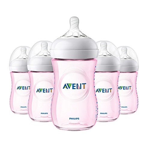 Philips Avent Natural Baby Bottle, Pink, 9oz, 5pk, SCF013/58, Only $27.92, free shipping