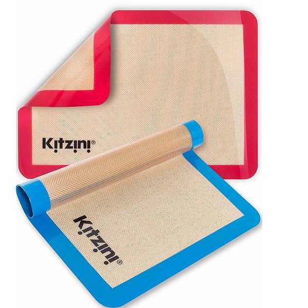 KITZINI专业不粘硅胶烘焙垫（2片），原价$49.95，现价仅售 $11.95