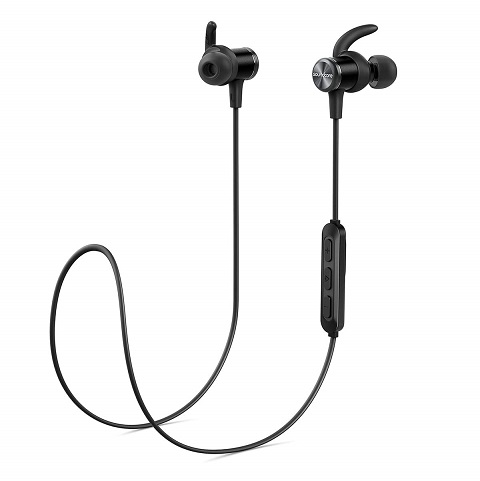 Anker Bluetooth Headphones, Soundcore Spirit Sports Earbuds, Bluetooth 5.0, 8H Battery, IPX7 Waterproof, SweatGuard, Comfortable Wireless Headphones, Secure Fit for Running, Gym, Workout, Only $24.99
