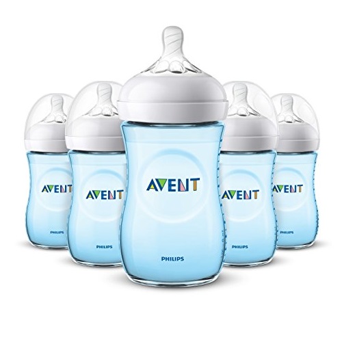 Philips Avent Natural Baby Bottle, Blue, 9oz, 5pk, SCF013/59, Only $29.59, You Save $7.40(20%)