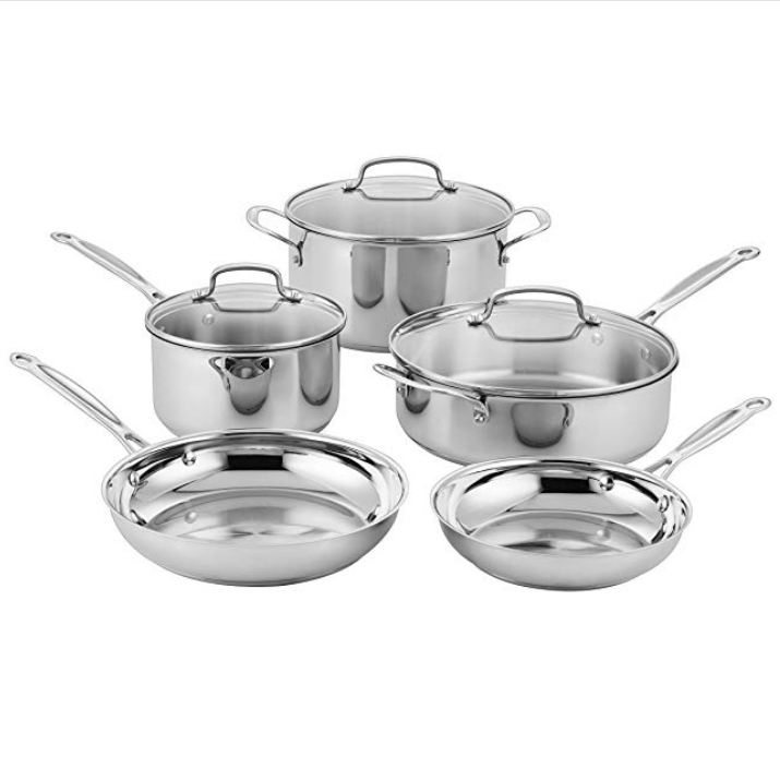 CUISINART Classic Stainless Set (8-Pieces) $99.99，free shipping
