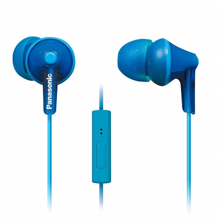 PANASONIC ErgoFit Earbud Headphones with Microphone and Call Controller Compatible with iPhone, Android and Blackberry - RP-TCM125-A - In-Ear, only $10.01