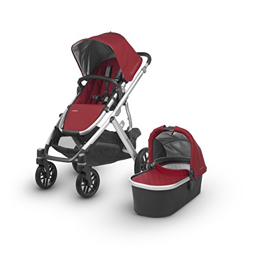 2018 UPPAbaby Vista Stroller -Denny (Red/Silver/Black Leather), Only $719.99, You Save $180.00(20%)
