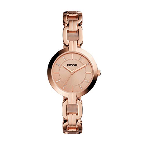 Fossil Women's ' Kerrigan Quartz Stainless-Steel-Plated Watch, Color:Rose Gold-Toned (Model: BQ3206), Only $54.00, You Save $81.00(60%)