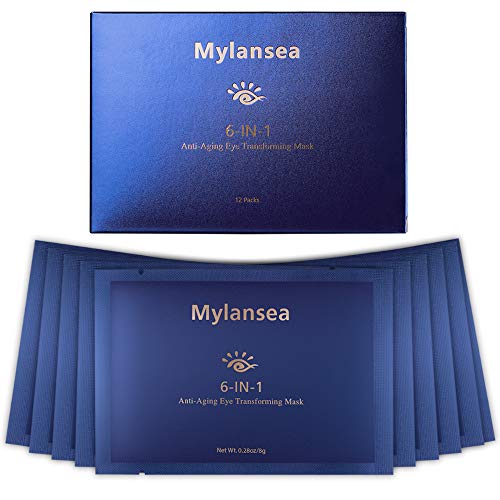 史低价！Mylansea 6合1 眼膜，12对，原价$29.99，现点击coupon后仅售$8.49，免运费！