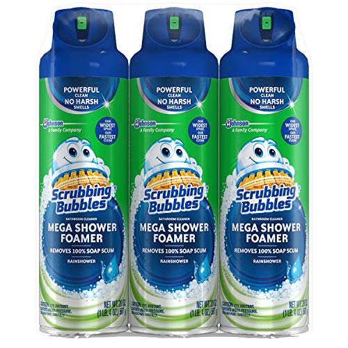 Scrubbing Bubbles Mega Shower Foamer with Ultra Cling Bulk Bathroom Cleaner 20 Ounce (Pack of 3), Only $8.18