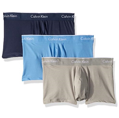 Calvin Klein Men's Underwear Micro Plus 3 Pack Low Rise Trunks, Only $23.99