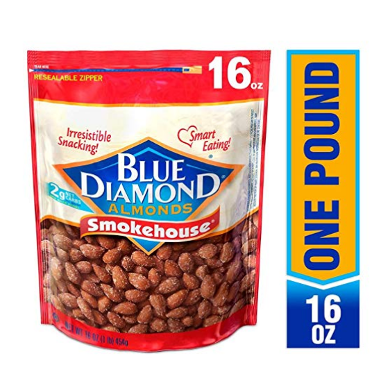 Blue Diamond 美国大杏仁， 烧烤味，16 oz，原价 $8.98，现仅售$5.99