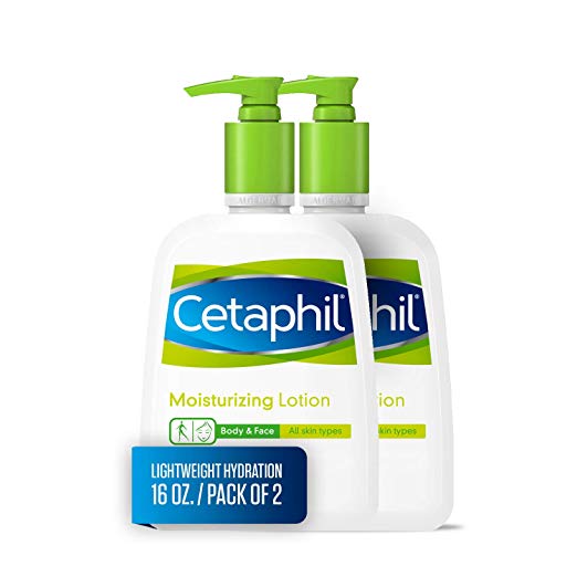 Cetaphil Moisturizing Lotion for All Skin Types 16 oz (Pack of 2) , only $10.78