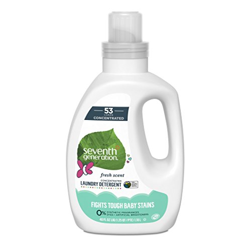 Seventh Generation Baby Concentrated Laundry Detergent, Fresh Scent, 40 oz (53 Loads), Only $9.09, free shipping after clipping coupon and using SS